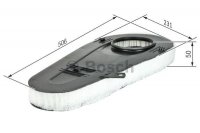 Фильтрующий элемент воздушного фильтра двигателя Bosch F 026 400 365