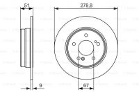 Диск тормозного механизма Bosch 0 986 479 854