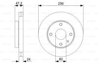 Диск тормозной, передний Bosch 0 986 479 328