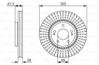 Диск тормозной, передний Bosch 0 986 479 595