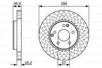 Диск тормозной, передний Bosch 0 986 478 624