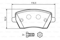 Дисковые тормозные колодки, передние Bosch 0 986 424 795