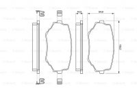 Дисковые тормозные колодки, передние Bosch 0 986 424 669