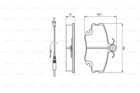 Дисковые тормозные колодки, передние Bosch 0 986 467 720