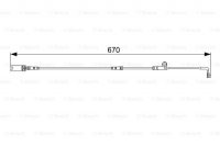 Сигнальный контакт износа накладок, спереди Bosch 1 987 473 002